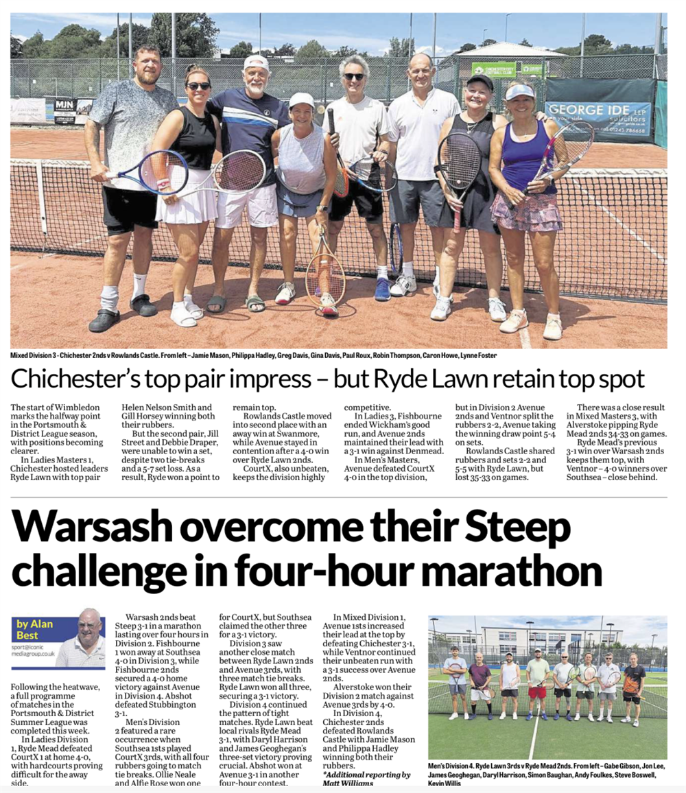 P&D Portsmouth News Weekly Report